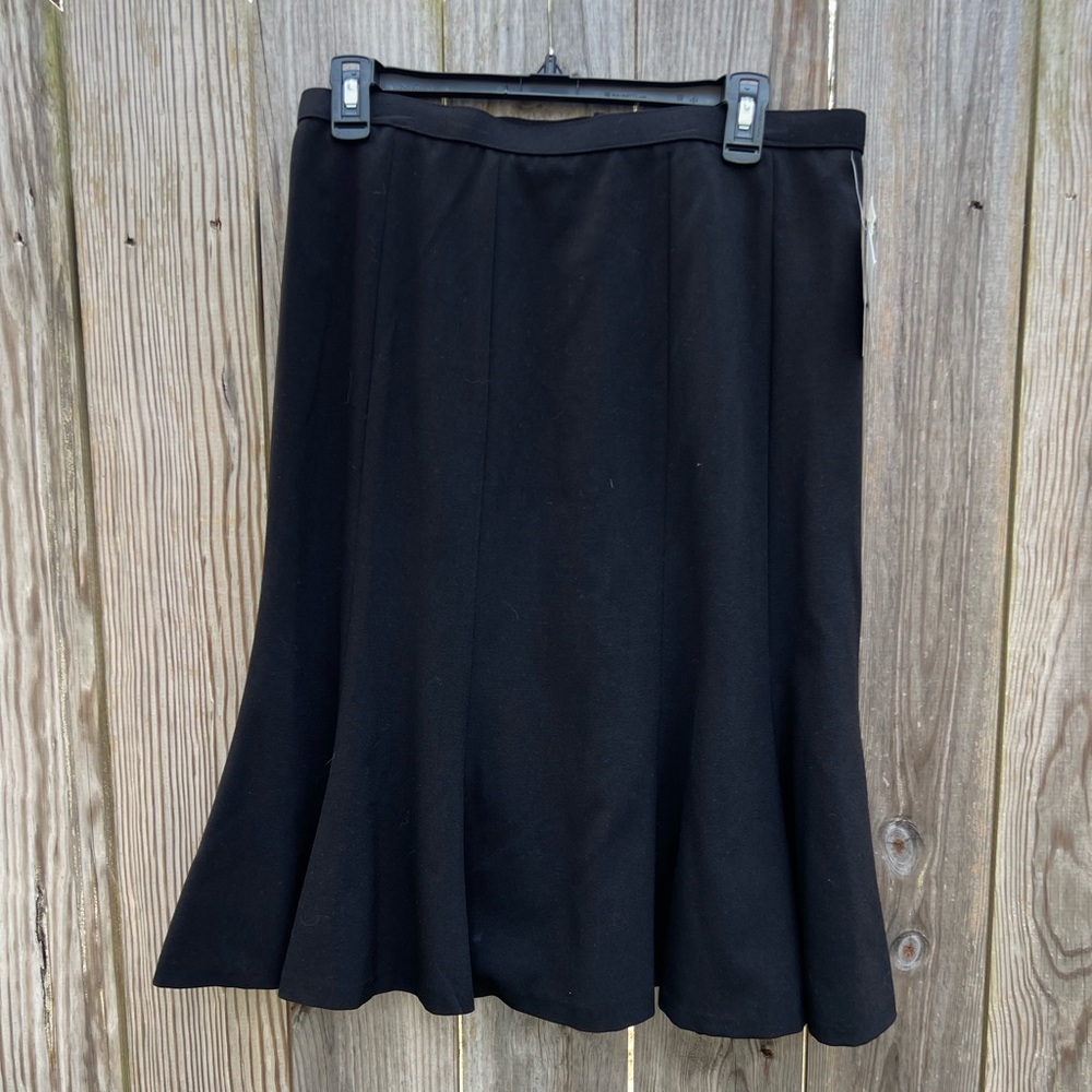 FOCUS 2000 Fit and Flare Black Skirt Women’s 8 NWT NEW
